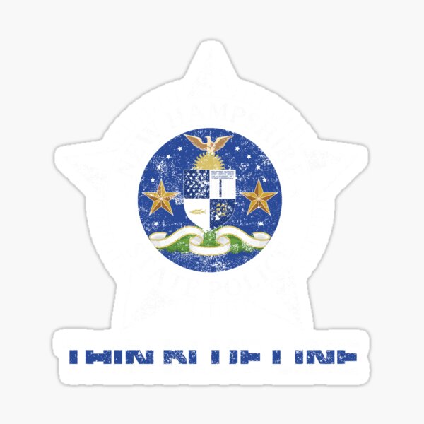 New Hampshire State Police Shirt NH State Police Shirt Sticker