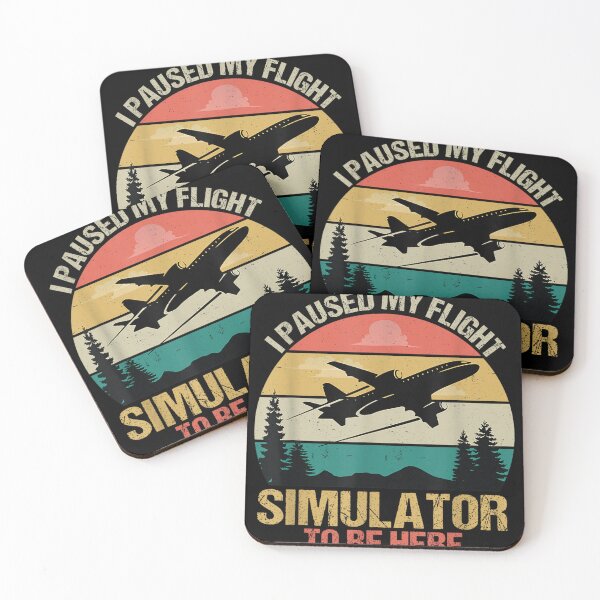 Item preview,  I Paused my Flight Simulator to Be Here Airliner Airplane designed and sold by SakuraPxl.