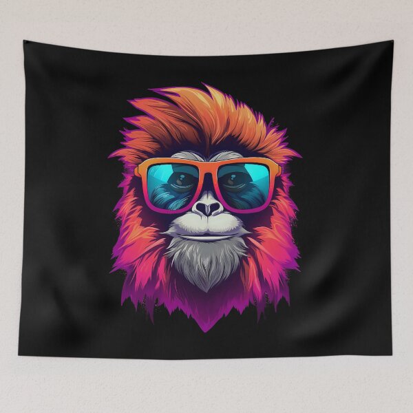 Item preview, Gibbon with sunglasses designed and sold by DerSenat.