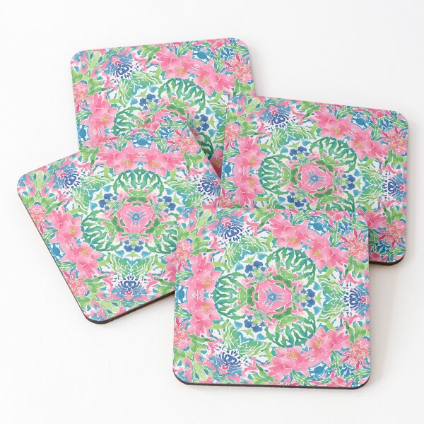 Item preview, Chinoiserie water lilies watercolor designed and sold by SophieClimaArt.