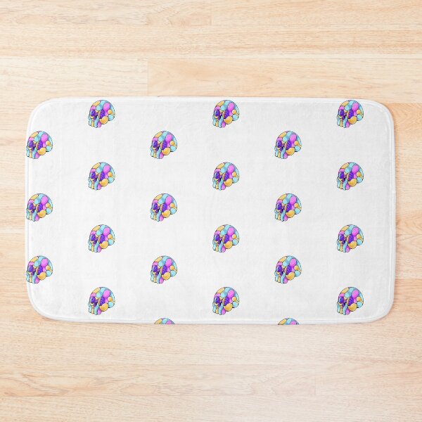 Item preview, colorful skull  designed and sold by Sainz Art.