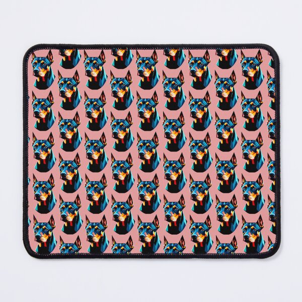 Item preview, Portrait of Doberman,Natural Ear Doberman illustration designed and sold by AgarutanPrint.
