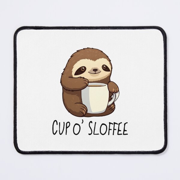 Item preview, Cute Funny Cup o' Sloffee Drawing designed and sold by MugsForReal.