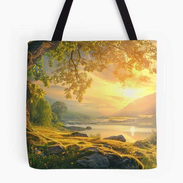 Item preview, Stunning View Of River In The Forest designed and sold by luckyanimechann.