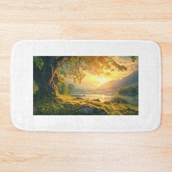 Item preview, Stunning View Of River In The Forest designed and sold by luckyanimechann.