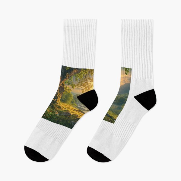 Item preview, Stunning View Of River In The Forest designed and sold by luckyanimechann.