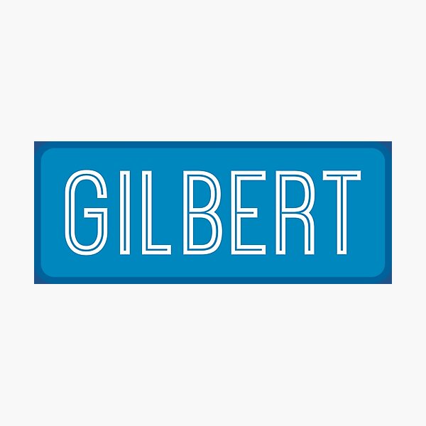 Aperçu de l'œuvre Nom Gilbert créée et vendue par Jeallan Designs.