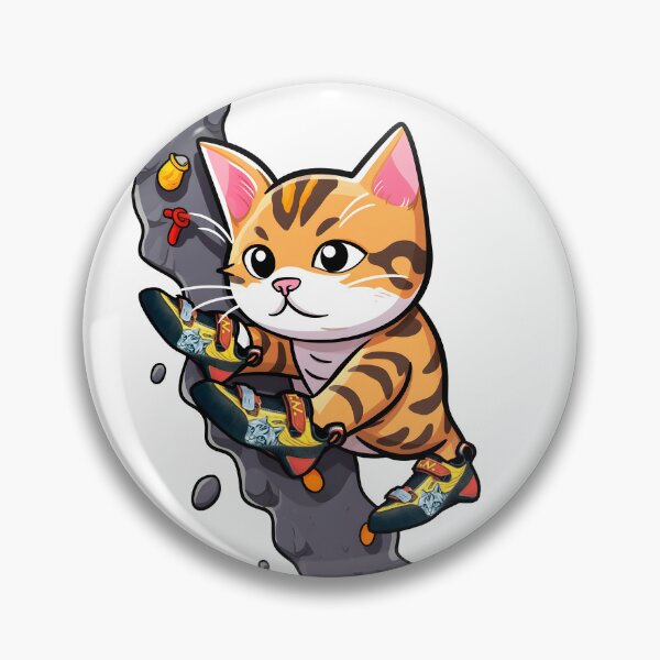Item preview, The climbing cat Cat climbing with Climbing Feet designed and sold by deejum.
