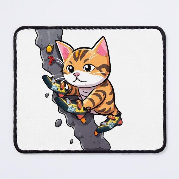 Item preview, The climbing cat Cat climbing with Climbing Feet designed and sold by deejum.