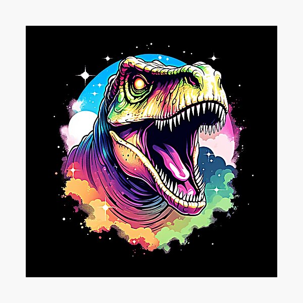 Artikel-Vorschau von Neonnebel-Dinosaurier, designt und verkauft von WarpWorks.