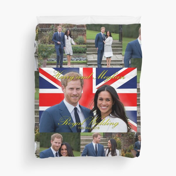 HRH Prince Harry and Meghan Markle Royal Wedding Souvenir Duvet Cover