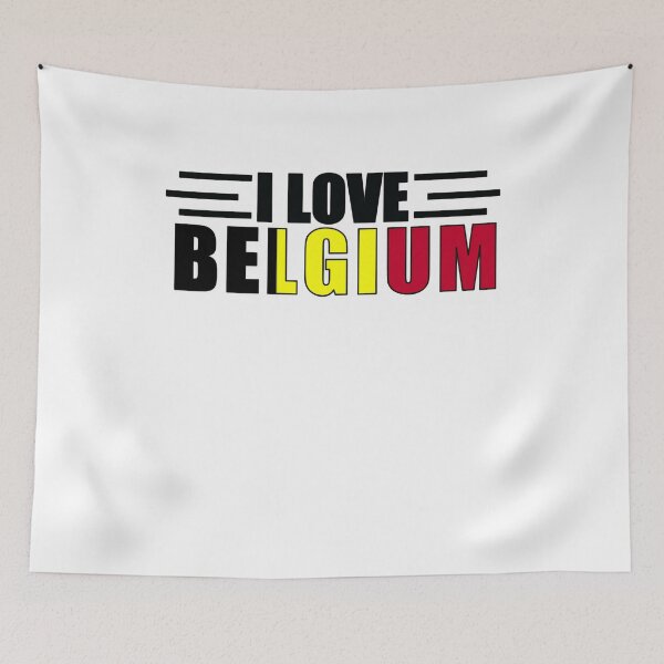 Item preview, I Love Belgium, Red Heart with Belgium Flag  designed and sold by SakuraPxl.