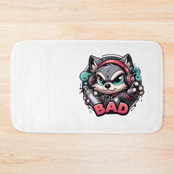 Item preview, Bad Cute Graffiti Wolf designed and sold by BadGraffitiman.