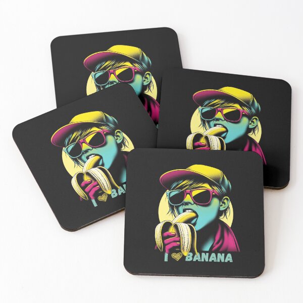 Item preview, I Love Banana Girl Eating designed and sold by PrintsByLoVi.