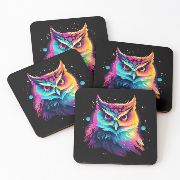Item preview, Celestial Neon Owl designed and sold by WarpWorks.