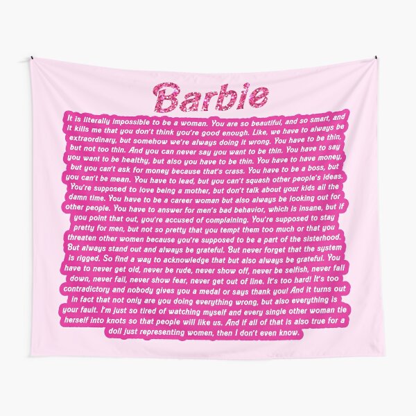 🩷🌷🎀 Barbie 🎀 Inspired Movie 2023 💕 Tapestry Wall Decor