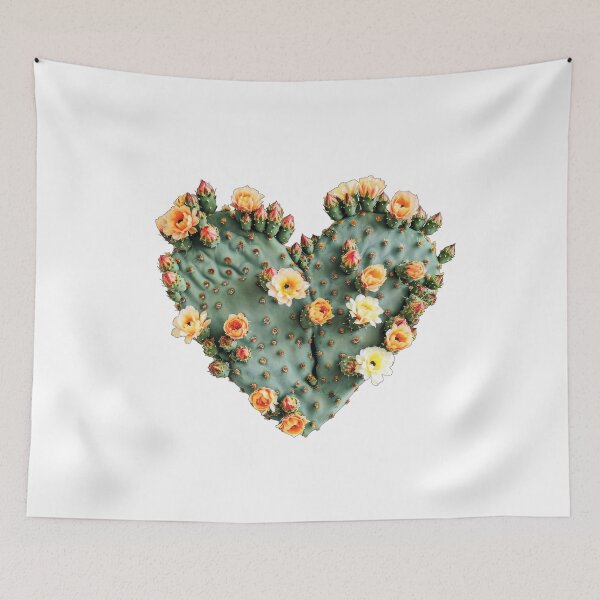 Item preview, A heart-shaped cactus blooms designed and sold by Ninoshik.