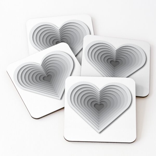Item preview, grey heart designed and sold by etc.studio.