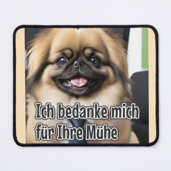 Item preview, KI-generierter Hund 02 "Ich bedanke mich für Ihre Mühe" designed and sold by Cliff-Qi.