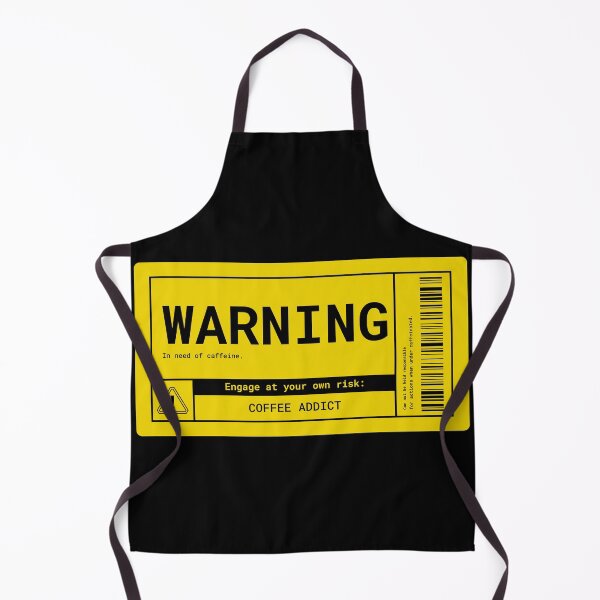 Item preview, Funny human warning label coffee addict, caffeine sarcastic sign designed and sold by wittyprinttop.