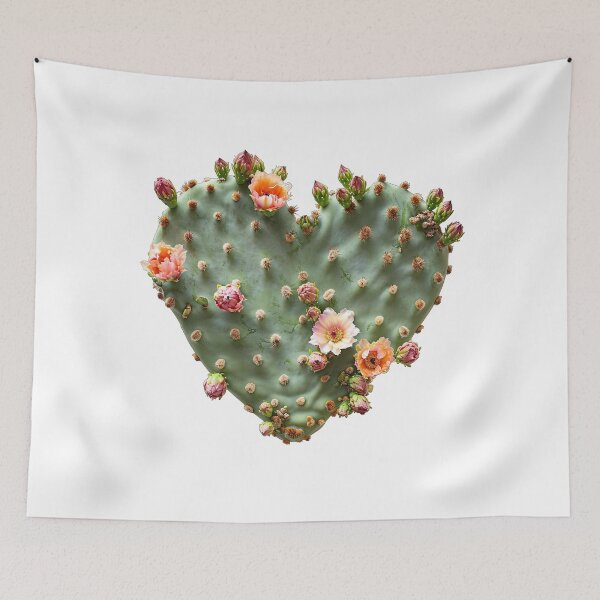 Item preview, A heart-shaped cactus blooms designed and sold by Ninoshik.