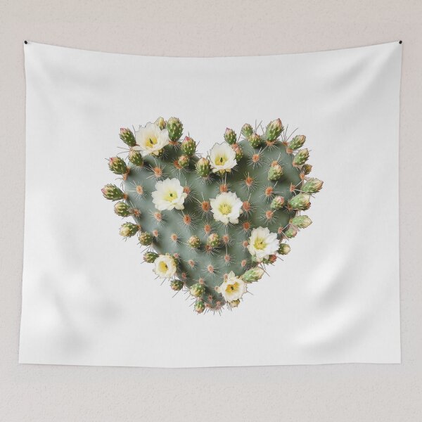 Item preview, A heart-shaped cactus blooms designed and sold by Ninoshik.