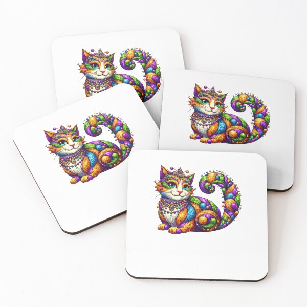 Item preview,  Mardi Gras Cat designed and sold by GalaxyGraffiti.