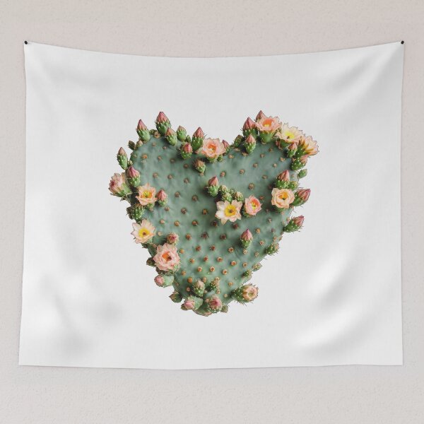Item preview, A heart-shaped cactus blooms designed and sold by Ninoshik.
