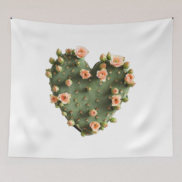 Item preview, A heart-shaped cactus blooms designed and sold by Ninoshik.