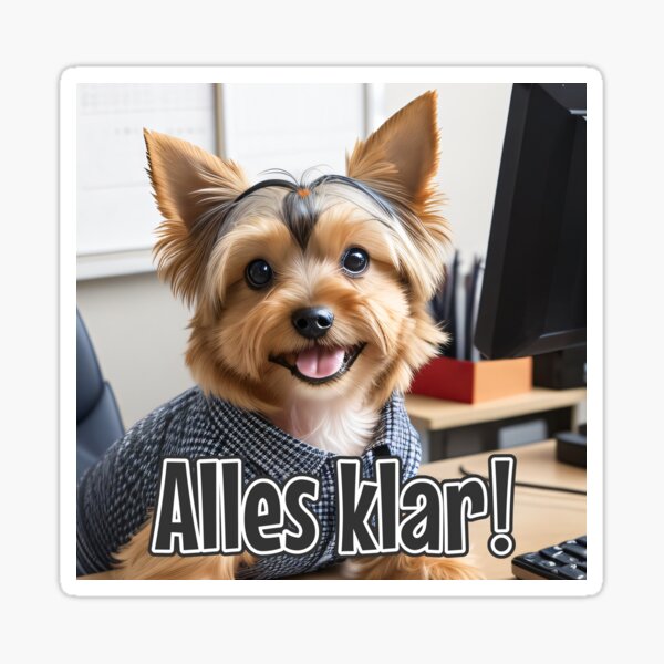 Artikel-Vorschau von KI-generierter Hund 02 „Alles klar“, designt und verkauft von Cliff-Qi.