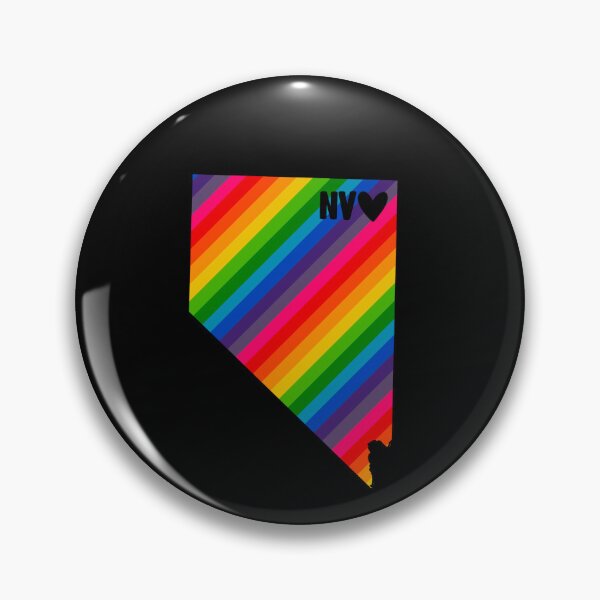Aperçu de l'œuvre USA States: Nevada (rainbow) créée et vendue par LetsOverThinkIt.