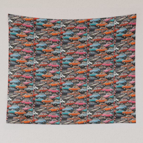 Item preview, Vintage car collage  designed and sold by F1things.