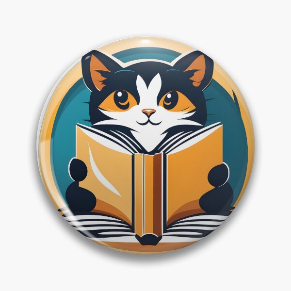 Item preview, Cat reading a book designed and sold by funandawesomeproducts fun.