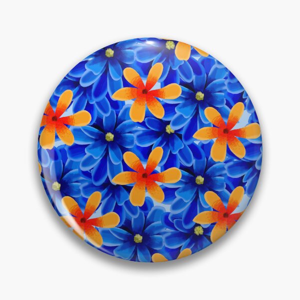 Item preview, Blue and Yellow Floral Pattern designed and sold by Andrew  Hitchen.
