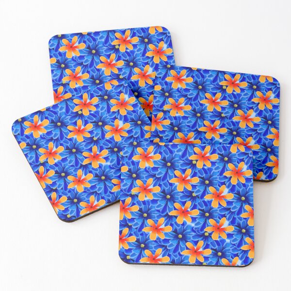 Item preview, Blue and Yellow Floral Pattern designed and sold by Andrew  Hitchen.