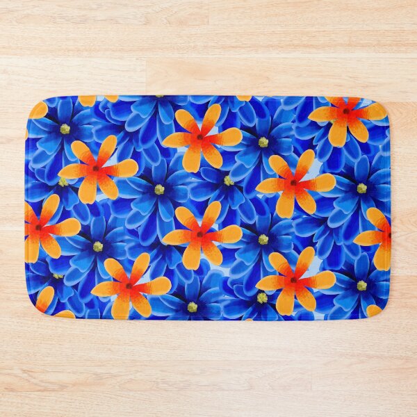 Item preview, Blue and Yellow Floral Pattern designed and sold by Andrew  Hitchen.