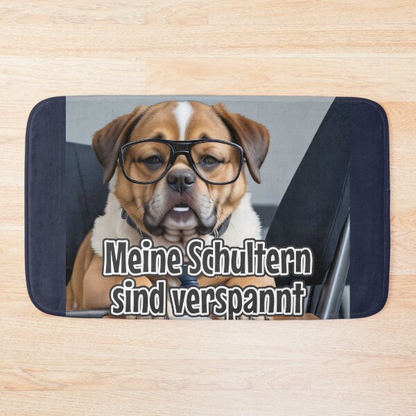 Artikelvorschau, KI-generierter Hund 02 „Meine Schultern sind verspannt“ entworfen und verkauft von Cliff-Qi.