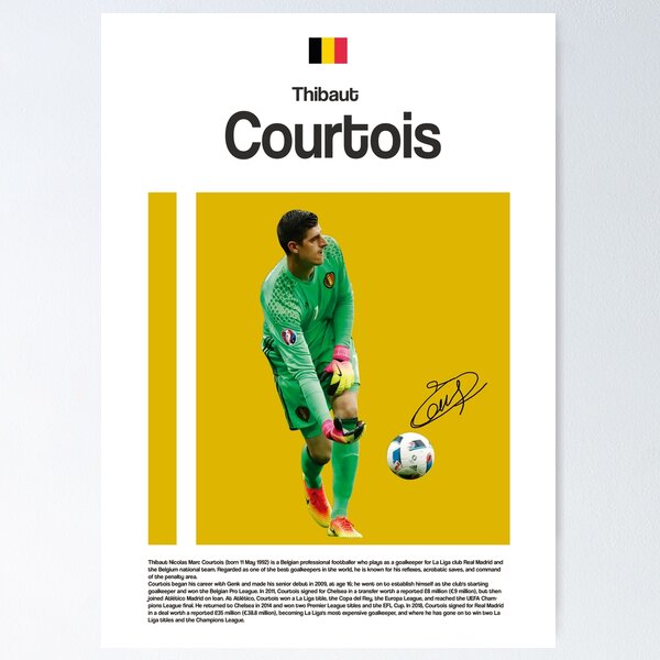 Thibaut Courtois Posters for Sale | Redbubble