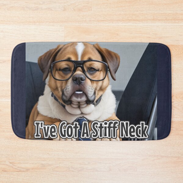 Item preview, AI-Generated Dog 02 "I've got a stiff neck" designed and sold by Cliff-Qi.
