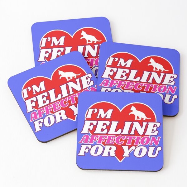 Item preview, Feline Affection | A Cat Valentines Pun For Romantic Cat Lovers designed and sold by McThingummy.