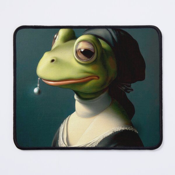 Item preview, Frog eating a Pearl Earing designed and sold by Merlyn Morris.