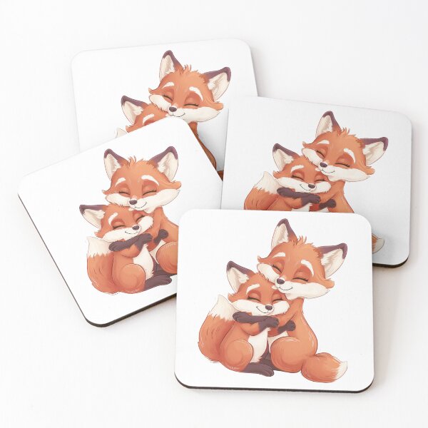 Item preview, Cute Little Hugging Foxes designed and sold by VirtualArtGuy.