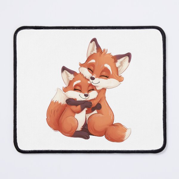 Item preview, Cute Little Hugging Foxes designed and sold by VirtualArtGuy.