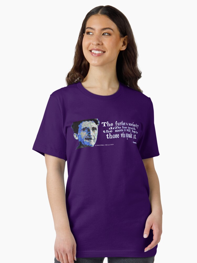 Thumbnail 2 of 7, Essential T-Shirt, Orwell on Truth designed and sold by EyeMagined.