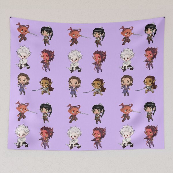 Item preview, Baldur's Gate Companions as Chibis designed and sold by nuwandafoer.