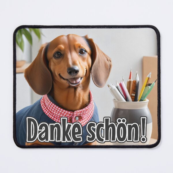 Item preview, KI-generierter Hund 02 "Danke schön" designed and sold by Cliff-Qi.