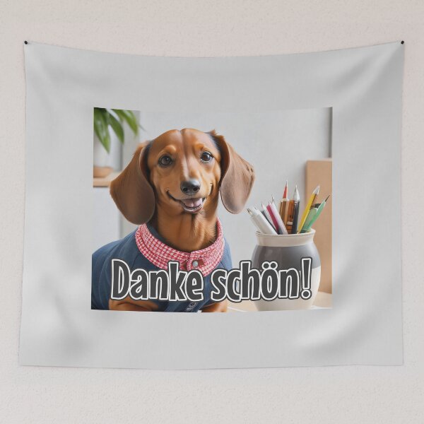 Artikelvorschau, KI-generierter Hund 02 „Danke schön“ entworfen und verkauft von Cliff-Qi.
