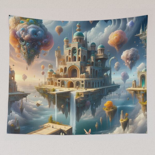 Item preview, Surreal Dream World Floating Castle designed and sold by HabbzDesigns.
