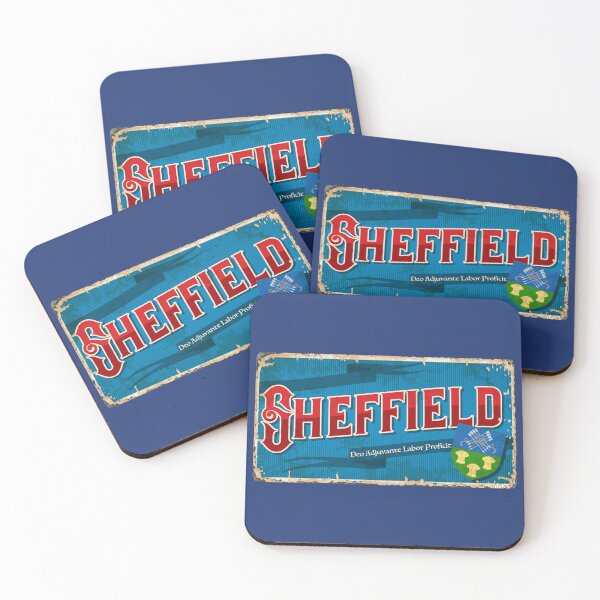 Item preview, Sheffield City South Yorkshire England Sticker T-Shirt 01 designed and sold by LocationInks.