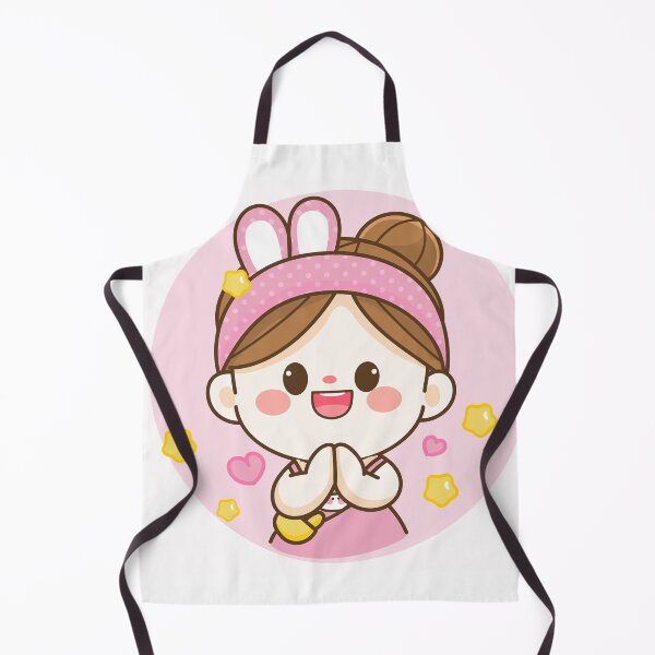 Item preview, Namaste Joy: Cheerful Cute Girl Cartoon Art Illustration" designed and sold by hjian8219.